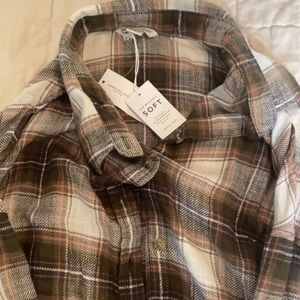 American eagle oversized flannel new with tags medium